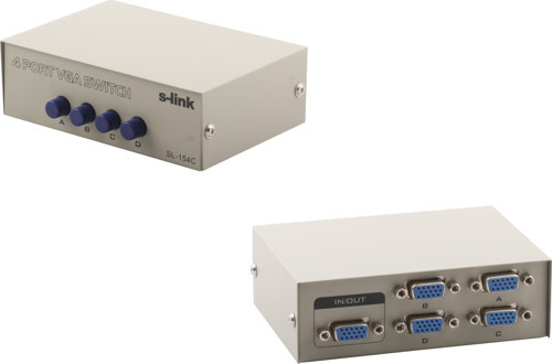 SL-154C 4pc-1mn Manuel Vga Switch