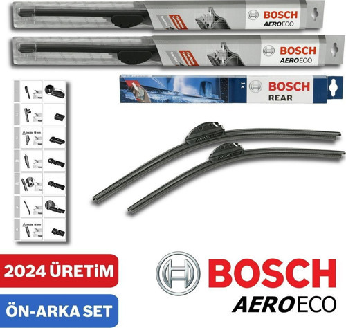 Toyota Corolla Hb Ön Arka Silecek 2001-2006 Bosch Aeroeco-Rear