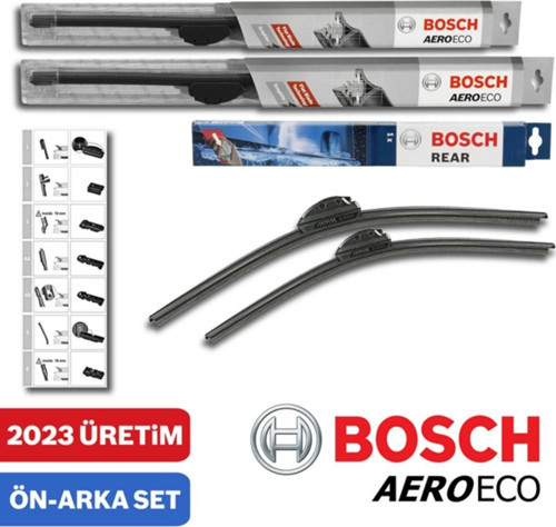 Hyundai İx20 Ön Arka Silecek 2011-2020 Uyumlu Bosch Aeroeco-Rear