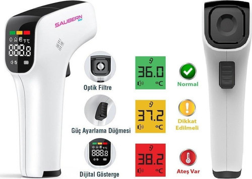 Baby BNT9608 Temassız Vücut ve Alından Ateş Ölçer - Termometre - Uzaktan Ateş Ölçer