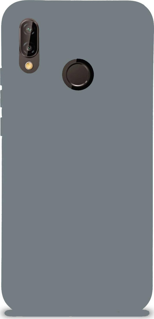 Xiaomi Redmi Note 7 Kapak İçi Kadife Kamera Korumalı Lansman Silikon Kılıf - Gri