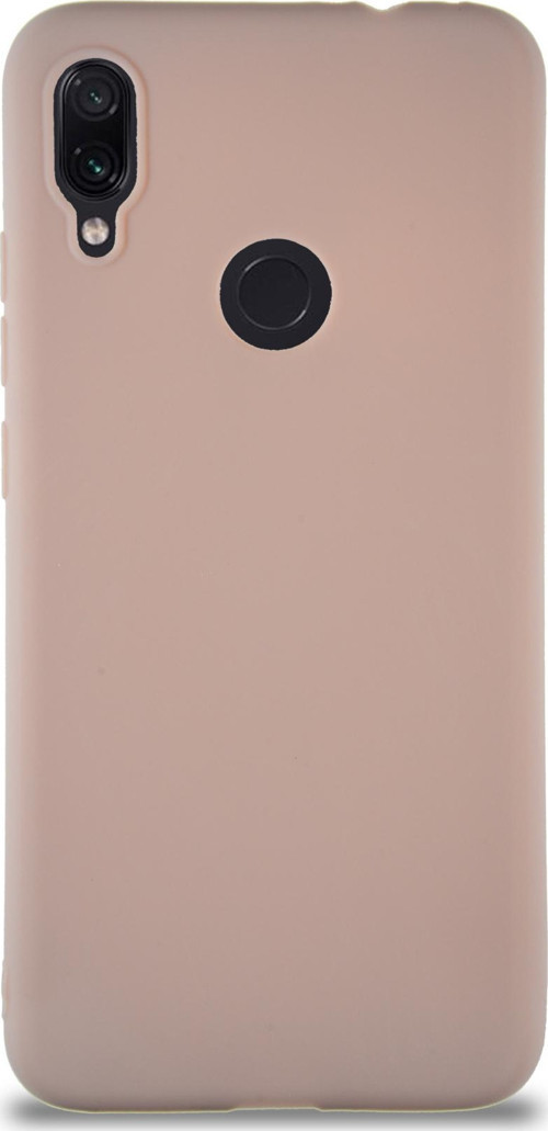 Xiaomi Redmi Note 7 Kılıf Soft Premier Renkli Silikon Kapak - Pudra