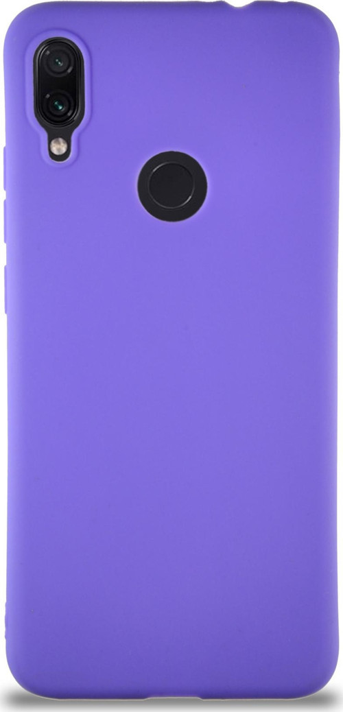 Xiaomi Redmi Note 7 ProKılıf Soft Premier Renkli Silikon Kapak - Mor