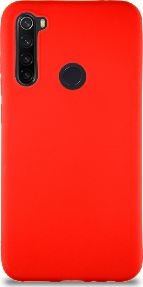 Xiaomi Redmi Note 8 Kılıf Soft Premier Renkli Silikon Kapak - Kırmızı