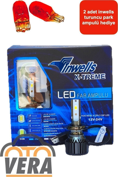 X-Treme Çipli Led Xenon (Zenon) H7 2 Adet Turuncu Park