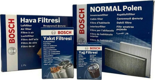 Vw Caddy 1.9 Tdi 2004-2005 4F Hava-Yağ-Yakıt-Normal Polen Filtre Bakım Seti