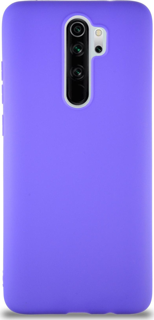 Xiaomi Redmi Note 8 Pro Kılıf Soft Premier Renkli Silikon Kapak - Mor