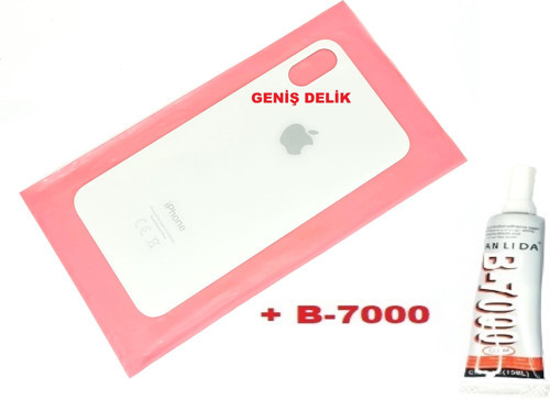 İphone X Arka Pil Batarya Kapağı (CAM+B-7000) BEYAZ