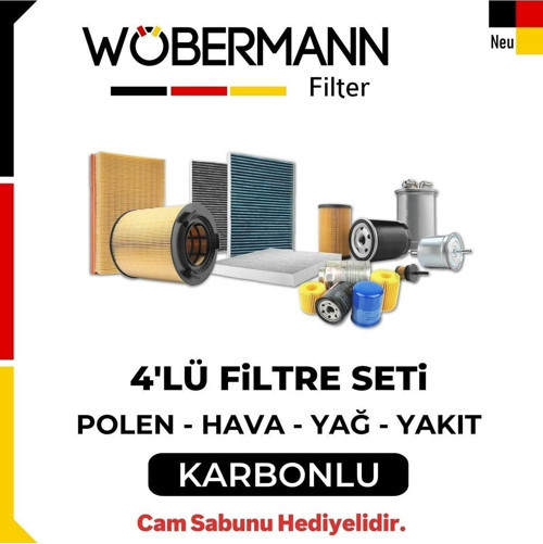 Fiat Palio 1.3 Multijet Filtre Bakım Seti 2003-2012 4Lü Karbonlu