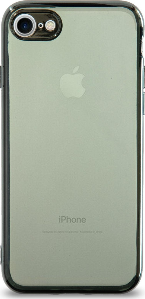 Apple iPhone SE 2020 Kılıf Renkli Şeffaf Kamera Korumalı Exclusive Silikon Kapak - Yeşil