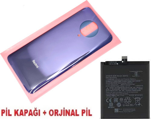 Xiaomi POCO F2 PRO Arka Kapak Batarya Pil Kapağı + PİL (CAM) MOR