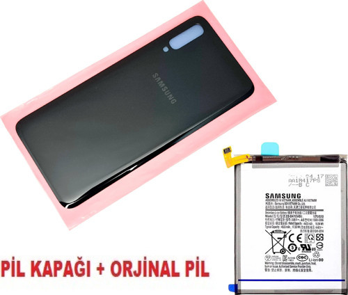 Samsung Galaxy A70 A 705 Arka Pil Batarya Kapağı + PİL SİYAH
