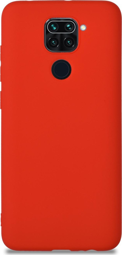 Xiaomi Redmi Note 9 Kılıf Kamera Korumalı Premier Silikon Kapak - Kırmızı