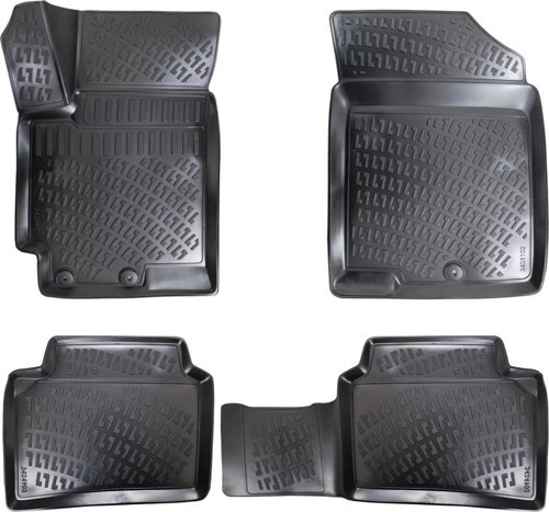 Kia Rio 2005-2011 3D Siyah Kokusuz Havuzulu Paspas Takımı