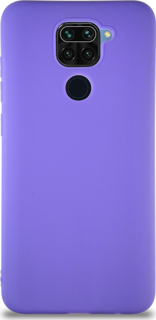 Xiaomi Redmi Note 9 Kılıf Soft Premier Renkli Silikon Kapak - Mor