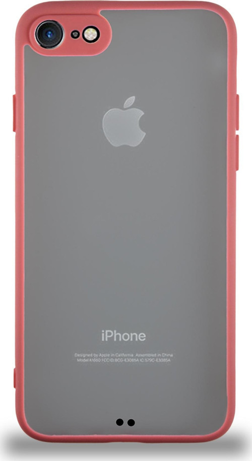 Apple iPhone SE Kılıf Kamera Korumalı Ultra İnce Kapak - Kırmızı