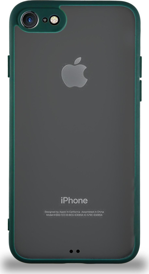Apple iPhone SE Kılıf Kamera Korumalı Ultra İnce Kapak - Koyu Yeşil