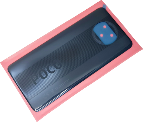 Xiaomi Poco X3 / Poco X3 NFC Arka Kapak Batarya Pil Kapağı + PİL (CAM) SİYAH