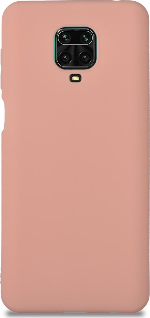 Xiaomi Redmi Note 9 Pro Kılıf Kamera Korumalı Premier Silikon Kapak - Pudra
