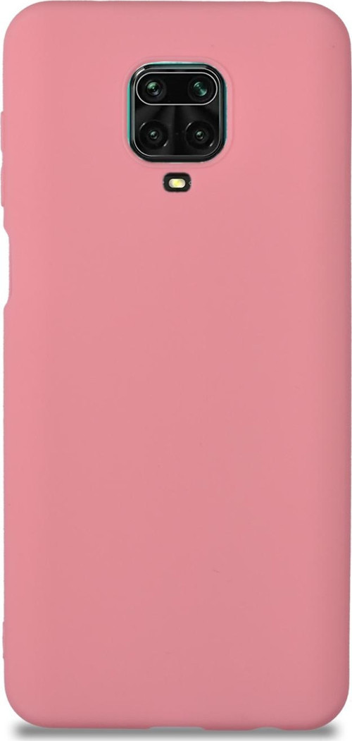 Xiaomi Redmi Note 9 Pro Kılıf Kamera Korumalı Premier Silikon Kapak - Şeker Pembesi