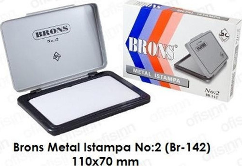 BR-142 Metal Istampa No:2 Orta Boy 11x7cm