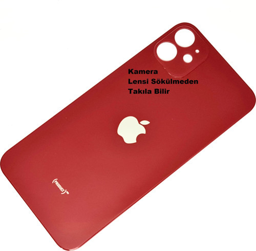 İphone 11 Arka Pil Batarya Kapağı (CAM+B-7000) KIRMIZI