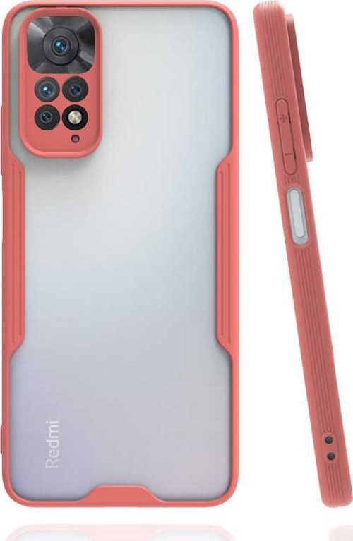 Xiaomi Redmi Note 11 Global Kılıf Kamera Korumalı Colorful Kapak - Pembe