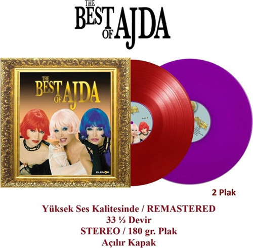 Ajda Pekkan - The Best Of Ajda - Renkli Plak (2 P lak)