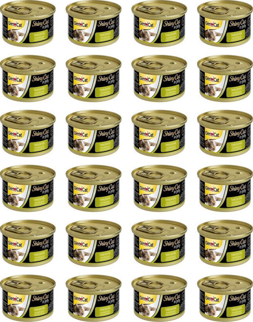 Shinycat Tuna Balıklı Kedi Otlu Konserve Kedi Maması 70 gr x 24 Adet