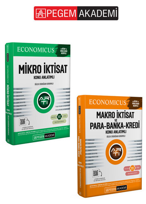 PEGEM AKADEMİ KPSS A Grubu Makro İktisat - Mikro İktisat Konu Anlatımlı Set - 2 Kitap