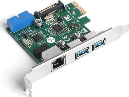 2x USB3.0 + Gigabit LAN PCIE X1 Ağ Kartı