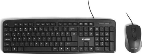 DK-AC-KM1030 Türkçe Q Kablolu Ofis Klavye & Mouse Set
