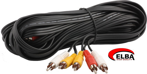 C0659 3RCA-3RCA Stereo 10mt Kablo