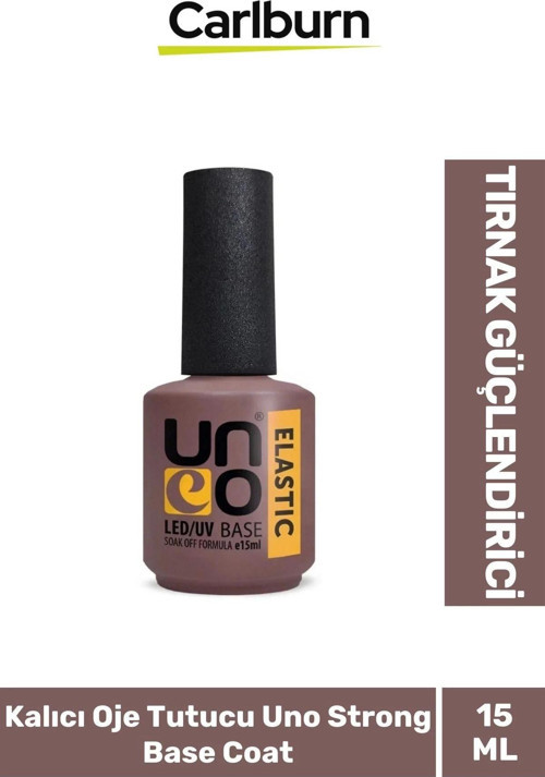 Tırnak Güçlendirici Elastik 48W Cihazlarda Kullanılan Kalıcı Oje Tutucu Uno Strong Base Coat 15 ml