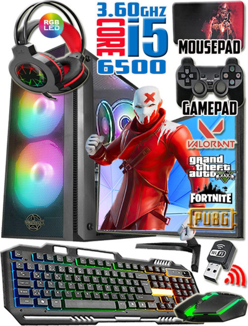 Kayoki I5 6500 Turbo:3.60Ghz 16Gb Ram 256Gb Ssd R7 240 4Gb E.Kartı 21.5" Monitör Gaming Set