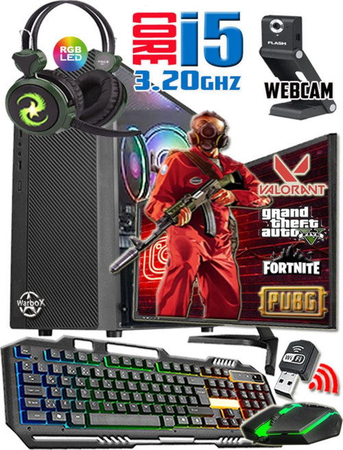 Neon I5 750 Turbo:3.20Ghz 8Gb Ram 128Gb Ssd 250Gb Hdd R7 240 4Gb E.Kartı 19" Monitör Gaming Set