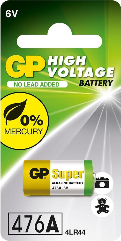 GP476A 4LR44 6V Yüksek Voltaj Alkalin Pil