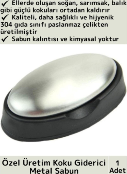 Özel Üretim Çevre Dostu 304 Paslanmaz Çelik Sade Hijyenik Tasarruf Koku Giderici Etkili Metal Sabun