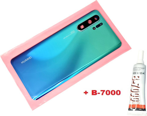 Huawei P30 Pro Arka Kapak Batarya Pil Kapağı (LENSLİ CAM) (B-7000) MAVİ