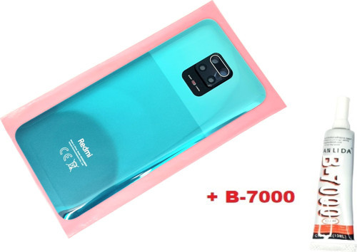 Xiaomi Redmi Note 9S Arka Kapak Batarya Kapağı (LENSLİ CAM) (B-7000) YEŞİL