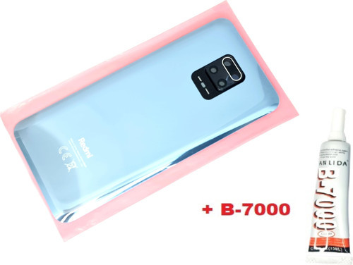 Xiaomi Redmi Note 9 PRO Arka Kapak Batarya Kapağı (LENSLİ CAM) (B-7000) GRİ