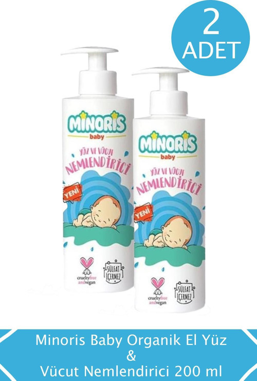 Baby Organik El Yüz ve Vücut Nemlendirici 200 ml 2 ADET