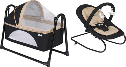 SEPET BEŞİK_SALLANIR BEBEK BEŞİĞİ_HAMAK SALINCAK SET_RİVAL ANAKUCAĞI EV TİPİ ANA KUCAĞI Pembe