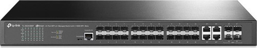 TL-SG3028XF 20 Port SFP 4 Port 10-100-1000 Mbps 4 Port 10GE SFP+ L2 Yönetilebilir Switch