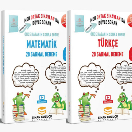 6.SINIF TÜRKÇE 20 SARMAL DENEME VE 6.SINIF MATEMATİK 20 SARMAL DENEME SİNAN KUZUCU