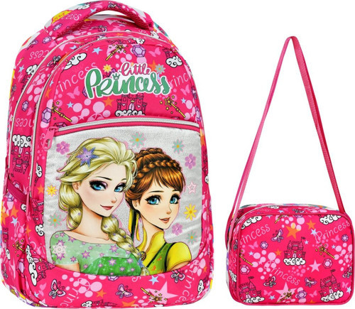 Frozen Desenli İlkokul Çantası + Beslenme Çantası