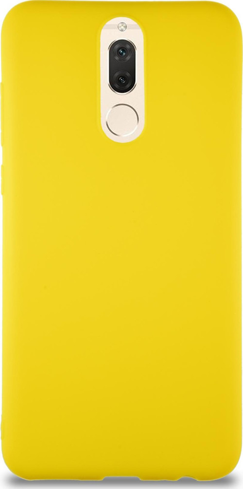 Huawei Mate 10 Lite Kılıf Soft Premier Renkli Silikon Kapak - Sarı