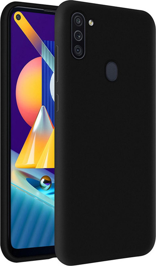 Samsung Galaxy A11 Kapak Mat Siyah Silikon Lux Kılıf