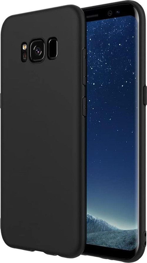 Samsung Galaxy S8 Kapak Mat Siyah Silikon Lux Kılıf