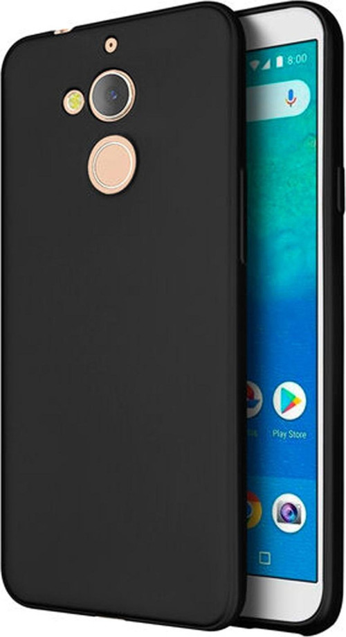 General Mobile GM8 Kapak Mat Siyah Silikon Lux Kılıf